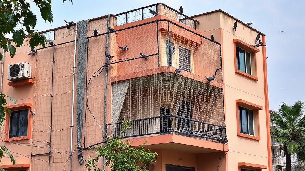 Elevate Safety and Beauty with Professional Pigeon Net Installation in Zilla Parishad Colony Parbhani