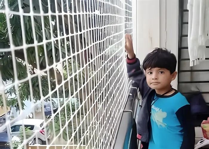 Invisible Grill Pigeon Net Installation in Chikalthana (Airport Area) | Balcony Safety Nets