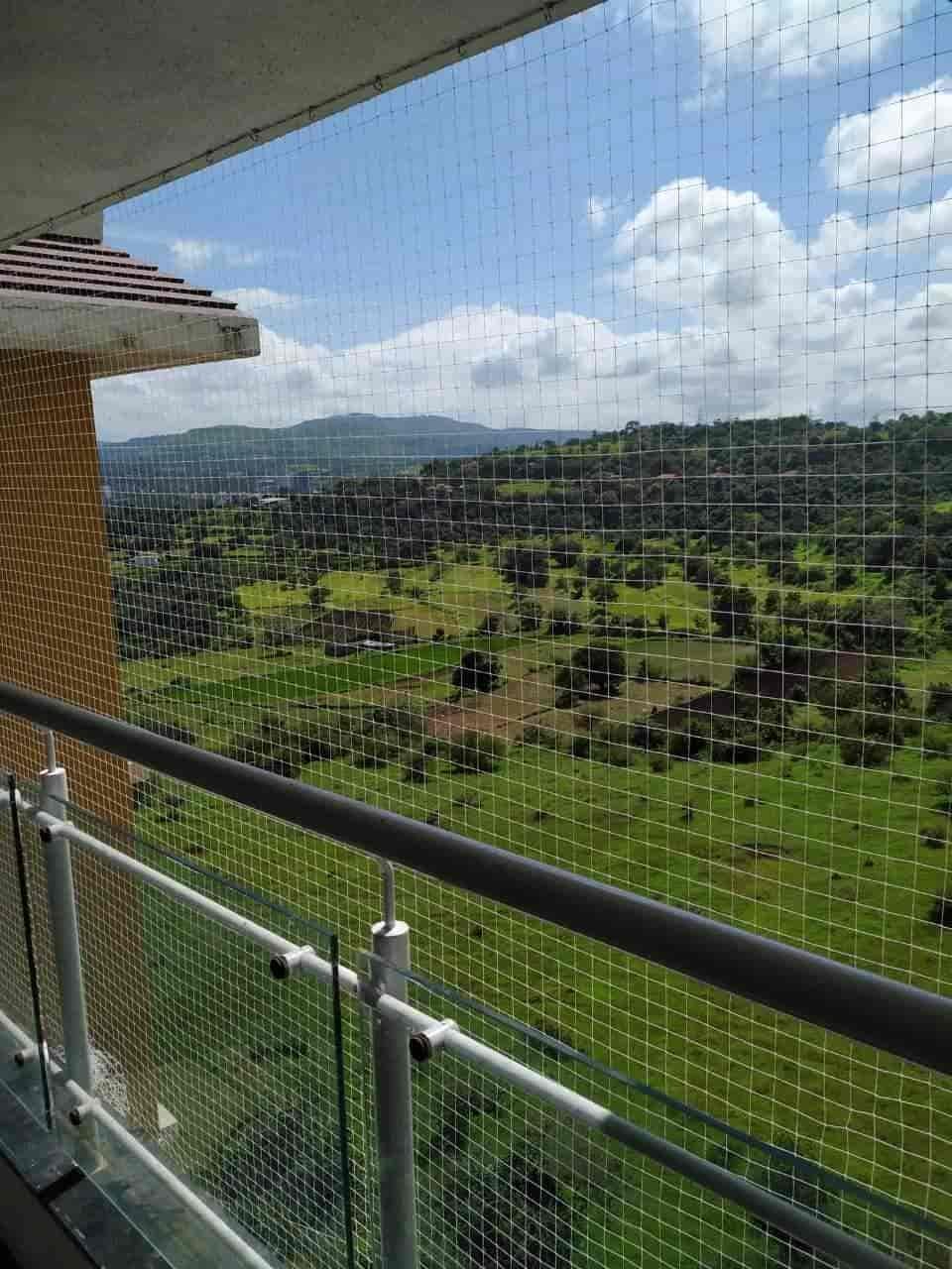 Pigeon Net Installation in Chikalthana MIDC | Balcony Nets  Invisible Grill