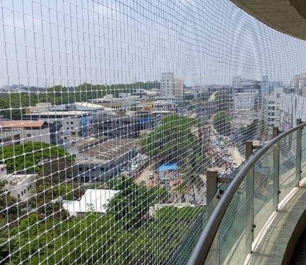 Pigeon Net Installation in Chikalthana MIDC | Balcony Nets  Invisible Grill