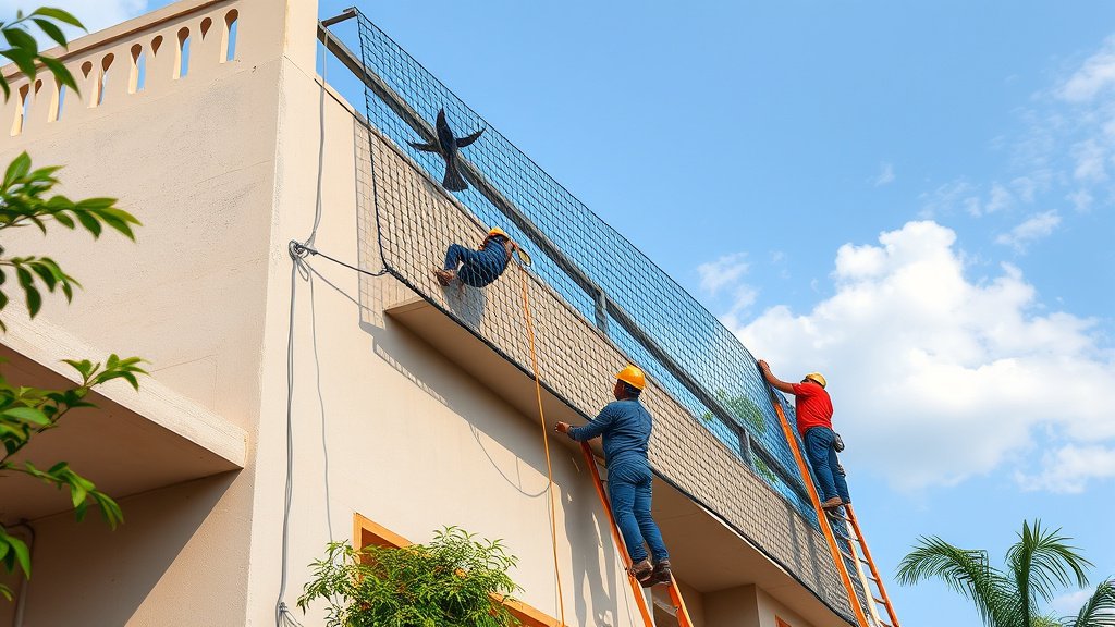 Gadhinglaj Balcony Protection — Child-Safe Invisible Grill  Bird Netting