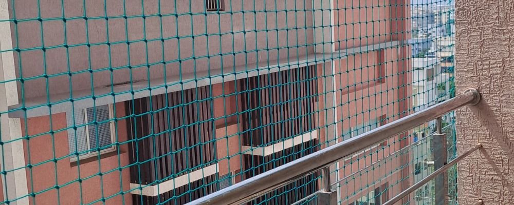 Pigeon Net Installation in Nirala Bazar | Balcony Safety Nets Invisible Grill