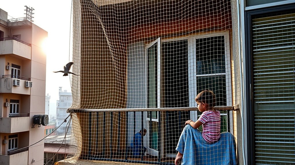 Pigeon Net Installation in Ruikar Colony - Safe Balconies Invisible Grill for Kids Bird Control Pigeon Net Installation in Ruikar Colony - Safe Balconies Invisible Grill for Kids Bird Control