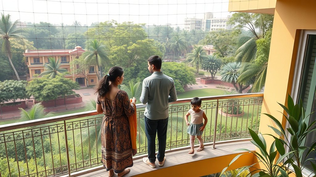 Pigeon net installation in Tarabai Park - Balcony Safety for Modern Homes Pigeon net installation in Tarabai Park - Balcony Safety for Modern Homes